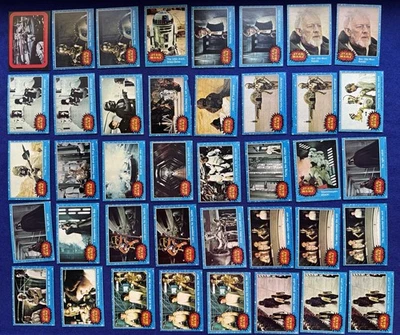 1977 Star Wars Cards Lot Of 228 Cards & 1 Sticker Blue Red Yellow Orange - Image 1 of 4