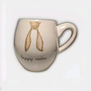 Taza de café grande. Orejas de conejo de Pascua feliz. Rae Dunn. Nuevo. 20 oz.  - Imagen 1 de 5