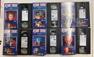 Vintage Star Trek TV Show VHS Lot Of 6 Episodes 3,4,5,6,7 And 8. - Image 1 of 2