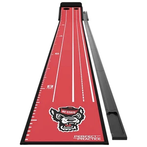 Perfect Practice Collegiate Putting Mat 9' 6" Dustin Johnson Golf - NC STATE - Picture 1 of 1