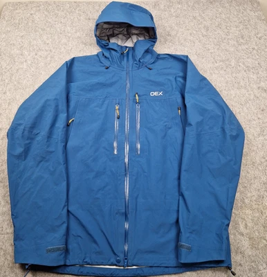 Oex Jacket Mens XXXL 3XL Blue Tirran Windbreaker Waterproof Rain Coat Hiking - Image 1 of 4