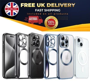 Shockproof Silicone Gel MagSafe Case Cover For Apple iPhone 16 16e Plus Pro Max - Picture 1 of 24