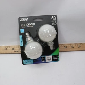 (2-Pk) Feit Electric Dimmable LED Bulb Daylight 5000K G16.5 60W Eqv - Picture 1 of 4