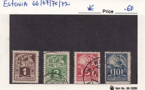 Estonia Collection of 4 stamps Used Hinged - Lot EE01 - Picture 1 of 3