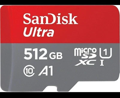 512GB SanDisk Ultra Micro SD Card SDXC Memory 4K A1 150MB/S - For Camera / Phone - Image 1 of 2