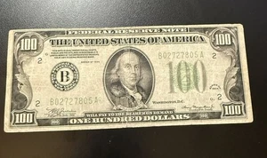 1934 One Hundred $100 Dollar Federal Reserve Note B New York, NY 💵 💵 - Picture 1 of 8