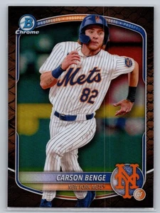 2025 Bowman #BCP-108 Carson Benge Chrome Prospects Reptilian Refractor - Picture 1 of 2