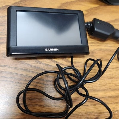 Garmin GPS 145-01615-10 Black GPS Navigator & Cord for Car Tested Works READ - Image 1 of 4