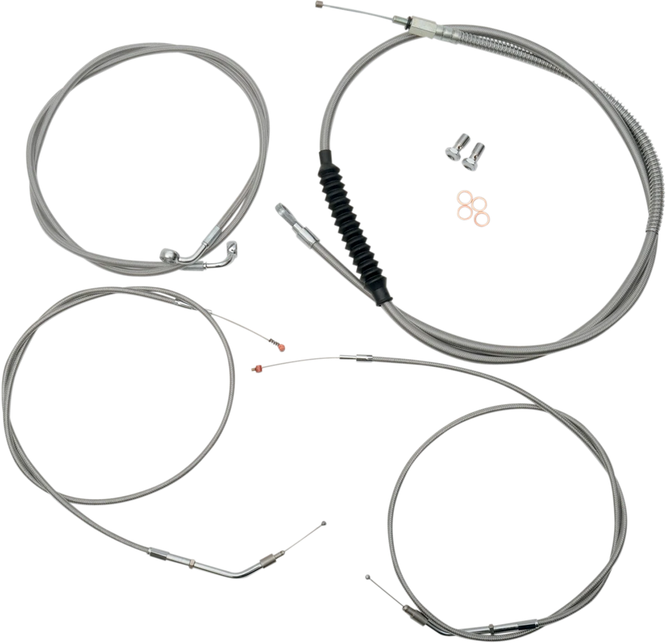 Комплект кабеля/тормозной магистрали LA Choppers LA-8320KT-16 09-22 Harley Iron 883 XLN - Изображение 1 из 1