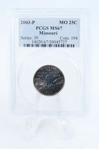 2003-P PCGS MS67 Missouri State Quarter Business Strike 25C - Picture 1 of 2