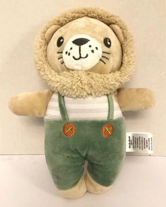Duck Duck Goose LION 9" Plush Green Suspenders Stuffed Animal Baby Lovey Cat - Picture 1 of 2