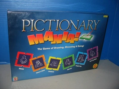Pictionary Mania! Board Game 2005 - Brand New Factory Sealed Mattel H9164 - Image 1 of 4