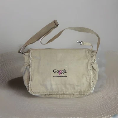 Raro 2006 Google Jobs Bolso Mensajero para Mujer Natural Beige Lona Bolso de Hombro Foto 1 de 4