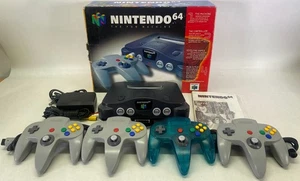 Nintendo 64 Console CIB w/ Original Box and Packaging - 4 Controllers - NUS-001 - Picture 1 of 21