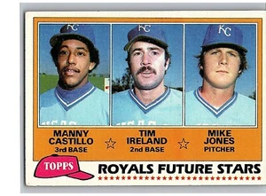 Tarjeta de béisbol 1981 Topps - #66 Future Stars Jones, Castillo, Irlanda (RC) - Imagen 1 de 2