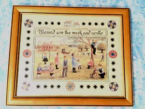 AMISH FORBICI TAGLIO FORBICE BLESSED ARE THE MEEK AND GENTLED D+S EAVENSON - Foto 1 di 7