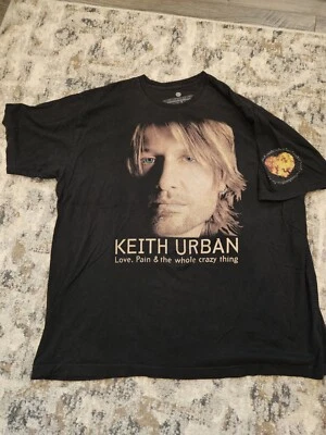 Camiseta Original H&E Apparel Keith Urban 2007 Gira Mundial Talla XXL Música Country Foto 1 de 4