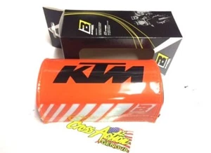 PARACOLPI MANUBRIO TAPERED RETTANGOLARE HANDLE BAR PAD KTM ARANCIONE SX 65 2007 - Picture 1 of 1