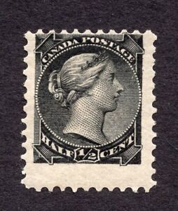 Canada #34 1/2 Cent Black Queen Victoria Small Queen Issue MH
