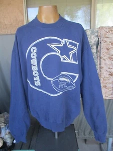 Vtg 90s DALLAS COWBOYS, US made, Hanes Sweatshirt, size XXL - Picture 1 of 8