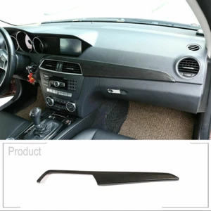 Carbon Fiber ABS Dashboard Plate Strip For Mercedes Benz W204 C-Class 10-13 - Picture 1 of 7