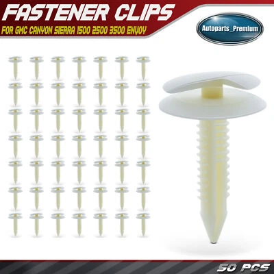50 piezas clips de retención de panel de ajuste de nailon de 7,94 mm doble cabezal para GMC Sierra Envoy Foto 1 de 4