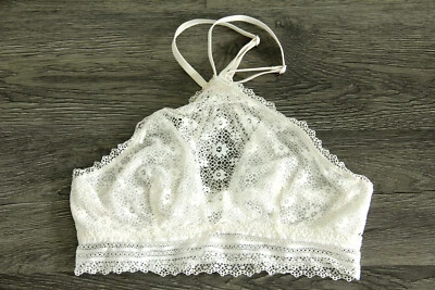 VICTORIA'S SECRET High-Neck Crochet Lace Bralette Bra size XS - Image 1 of 4