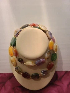 Fun Bold Colorful Necklace Long  - Picture 1 of 10