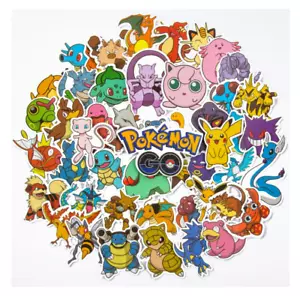 50 x Pokemon Stickers Books Laptop Party Bags Water Bottle Skateboard Helmet - Picture 1 of 21
