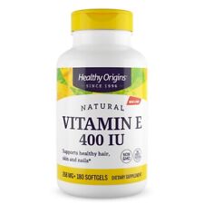Pure Natural Vitamin E-400 IU 180 Capsules Natural Mixed Tocopherols