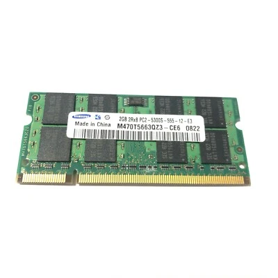 2GB PC2-5300S RAM Arbeitsspeicher 2Rx8 | 2Rx16 DDR2 200 Pin 667 Samsung Hynix  - Bild 1 von 2