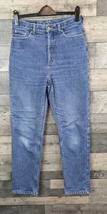 Pantalones de mezclilla Lands' End forrados con manta para mujer talla 10R azul tartán para exteriores - Imagen 1 de 20