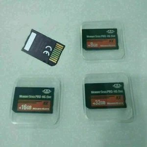 For PSP 1000 2000 3000 8/16/32/64GB Memory Stick MS Pro Duo Flash Card Kit - Picture 1 of 16