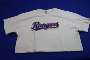 Fruit of the Loom Mens Extra Large(XL) White Texas Rangers Cotton T-Shirt NR - Picture 1 of 2