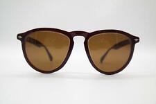 Vintage Brendel H 137 Wine Red Silver Oval Sunglasses Glasses NOS