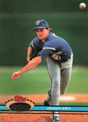 1991 Topps Stadium Club Jimmy Key Toronto Blue Jays #221 - Image 1 of 2