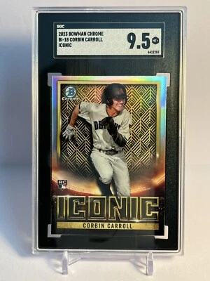 2023 Bowman Chrome Iconic #BI-18 Corbin Carroll (RC) SGC 9.5 Super Nice!! - Image 1 of 2