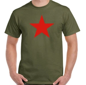 Michael Stipe T-Shirt Red Star Army As Worn by Mens REM Top  - Picture 1 of 2