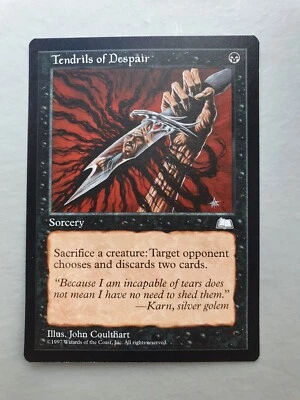 Tendrils of Despair, MTG Weatherlight (1997) Common Black Sotcery NM - Image 1 of 2