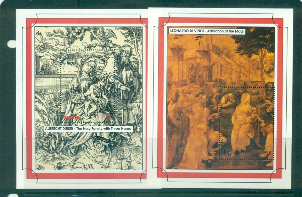 Grenada - Sc# 2270-1. 1993 Christmas. MNH Souv. Sheets. $10.50. - Image 1 of 1