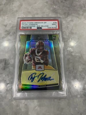 Panini Obsidian Tyler Johnson Rookie Electric Etch Yellow Auto 5/7 PSA 9! - Image 1 of 2