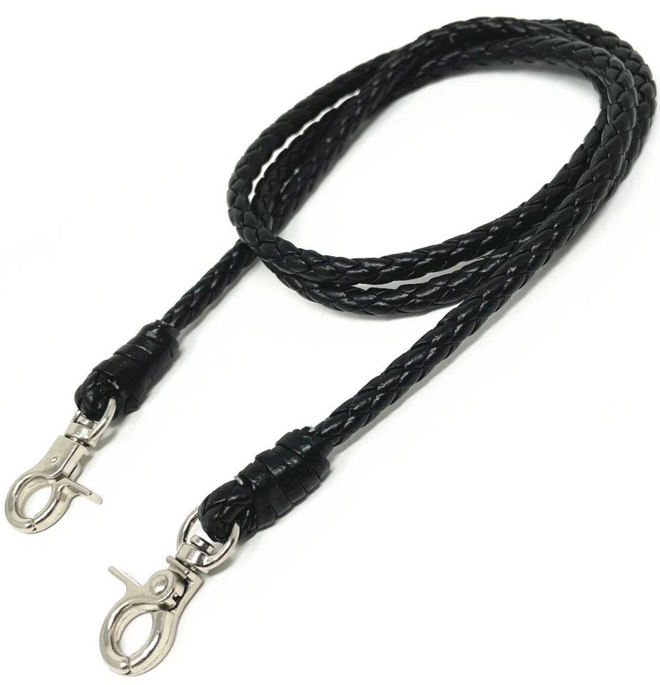 Cadena de billetera para hombre, cadena de billetera de motociclista, cadena trenzada de cinturón largo hecha en EE. UU. Foto 1 de 4