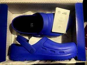 NEW Birkenstock Birki Air Clogs 2.0 Polyurethane, Ultra Blue size 39 8 Standard - Picture 1 of 5
