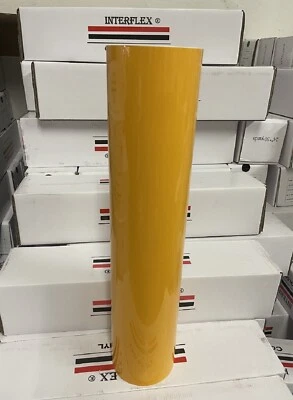 INTERFLEX® Roll yellow Glossy Vinyl 24 " x 50 yards ( 150 Feet ) Liquidation Plotter