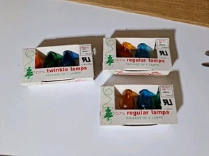 Lot Of Vintage Christmas Twinkle Lamp Bulbs - Picture 1 of 5