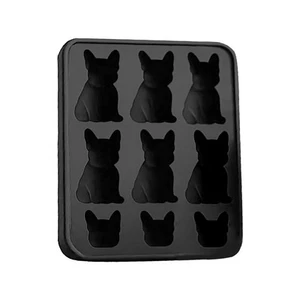 French Bulldog Ice Cube Mold Fun Shapes Frenchie Bull Dog Ice Cube Tray Silicone - Picture 1 of 12