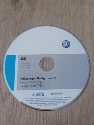 Original Volkswagen VW Navi Navigation CD für RNS 810 RNS 510 Europa West V17 - Bild 1 von 2
