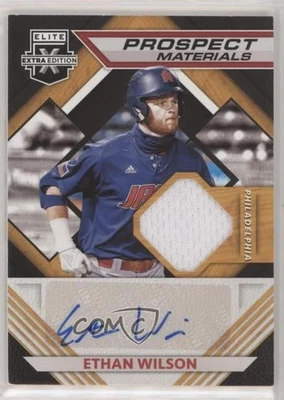 2021 Panini Elite Extra Edition Prospect Materials Signatures Ethan Wilson Auto - Image 1 of 2