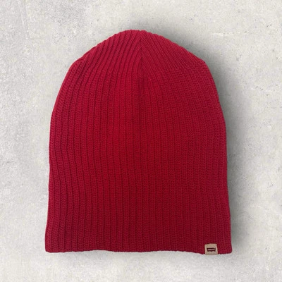 Gorro tejido de algodón holgado Levi’s, unisex, nuevo con etiquetas, venta al por menor $75, hecho en Italia Foto 1 de 4