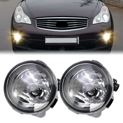 Pair Fog Lights Driving Lamp For Nissan Infiniti G25 G37 Q60 Sedan 2010-2014 - Image 1 of 4